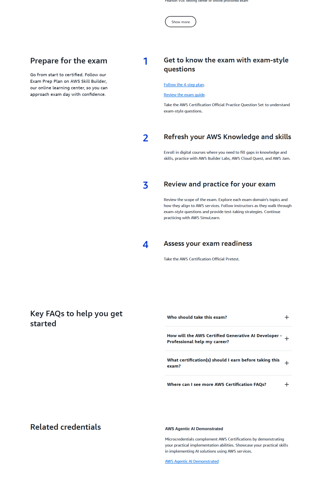 AWS Certified Generative AI Developer - Professional preparation guidance
