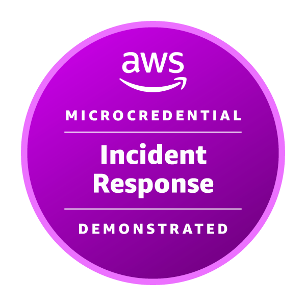 AWS official Incident Response microcredential image