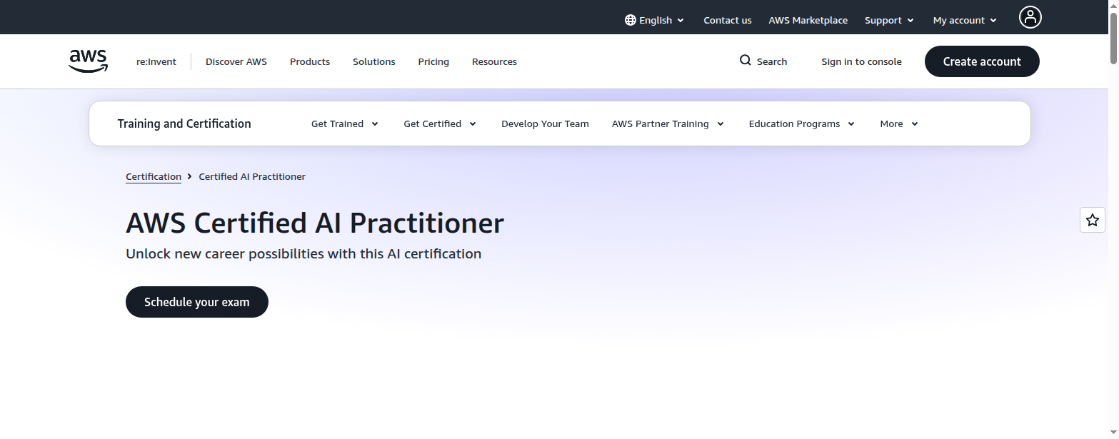 Microsoft Applied Skills credential page with the hero and at-a-glance details