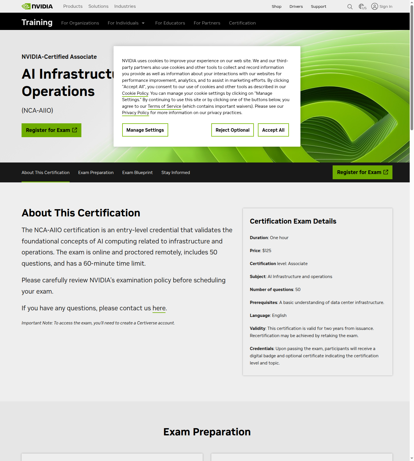 NVIDIA AI Infrastructure and Operations Associate exam domains